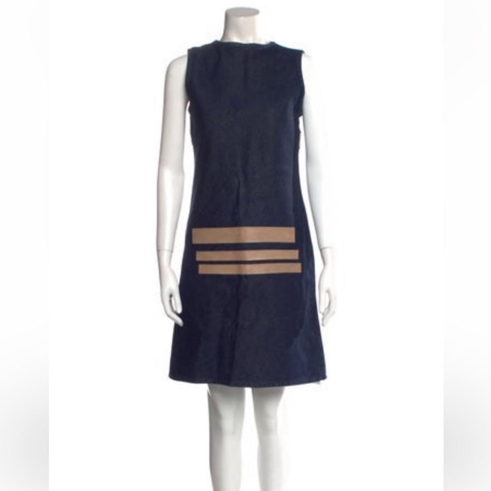 Vintage Helmut Lang prototype denim shift dress from 1997